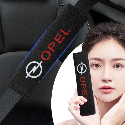 1/2pcs Car Interior Accessories Auto Seat Belt Cover Shoulder Pads For Opel insignia Astra H G J Antara vectra Vivaro corsa