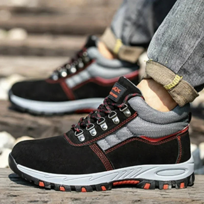 High Quality Men Safety Boots Work Boots Steel Toe Shoes Puncture-Proof Male Boot Winter Boots Warm Safety Botines for Men Botas