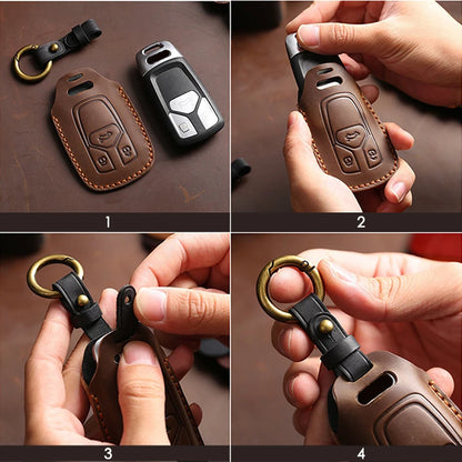 Car Key Case Cover Holder For Corolla Camry RAV4 Highlander Auris CHR Avalon Land Cruiser LC FJ Accessories