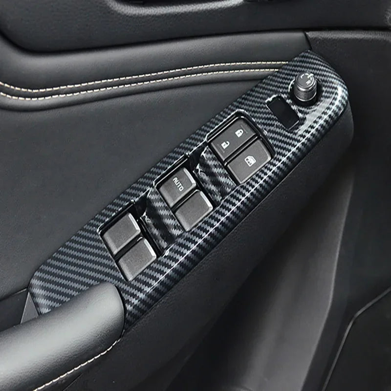 Car Accessories  For Isuzu D-MAX DMAX 2021 2022 ABS Carbon Center Console Window Switch Gear Armrest Box Panel Cover Trim