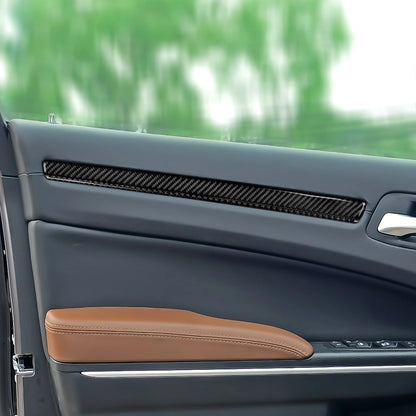 Car Front Rear Doors Decor Trim Decals for 2011-2023 Chrysler 300 Accessories Carbon Fiber Interior Stickers