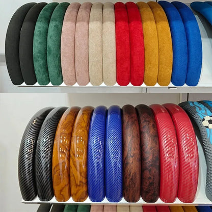 Car Accessories Universal Customized Protective Designer Carbon Fiber Car Steering Wheel Cover
