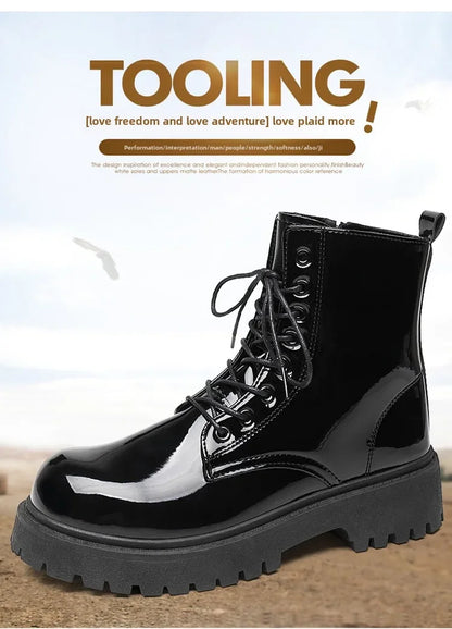 Combat Boots for Men Dress Boot Safety Shoes Mens Cowboy Boots Military Tactical Winter Autumn Men's Shoes Deals Casual Sneakers