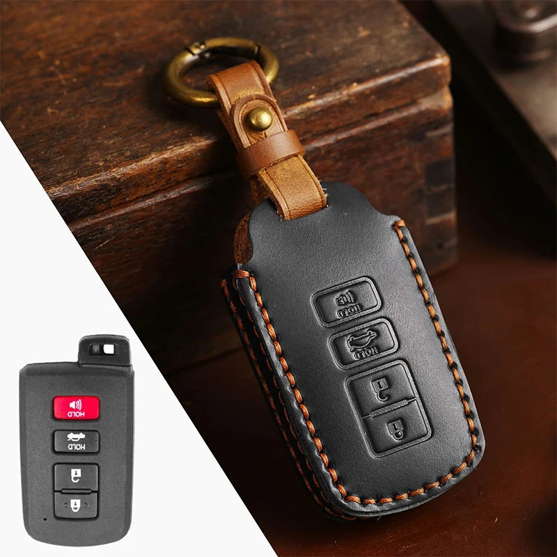 Car Key Case Cover Holder For Corolla Camry RAV4 Highlander Auris CHR Avalon Land Cruiser LC FJ Accessories