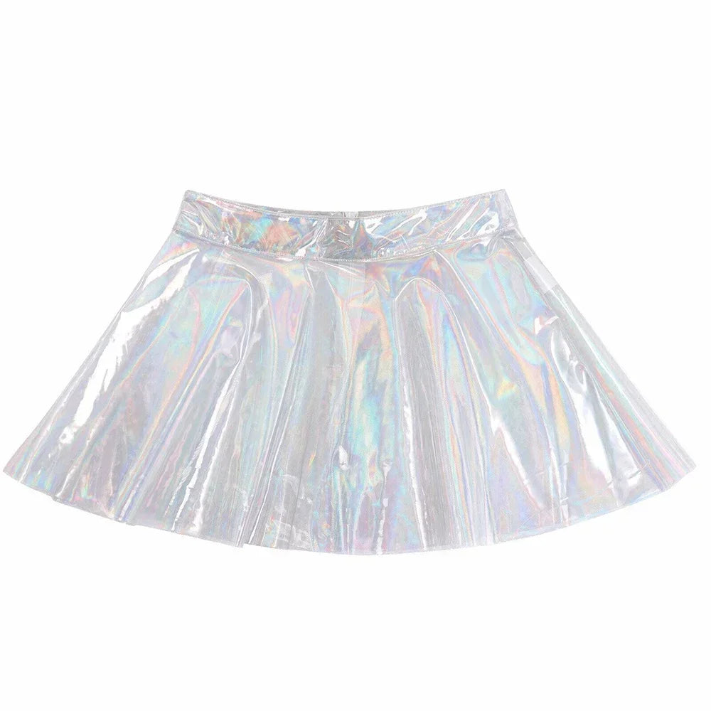 Skirts Women Mini Skirt 1 Piece Pleated Mini Skirts See Through Skirts Clubwear Transparent PVC 100% Brand New