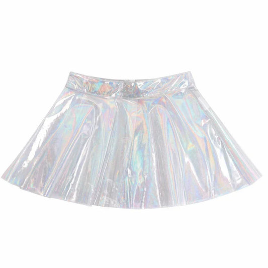 Skirts Women Mini Skirt 1 Piece Pleated Mini Skirts See Through Skirts Clubwear Transparent PVC 100% Brand New
