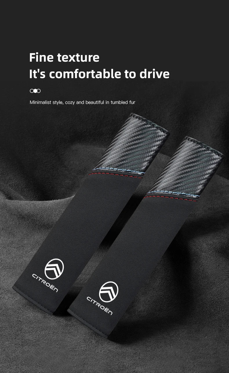 Car Seat Belt Protective Shoulder Cover Auto Accessories For Citroen C1 DS3 C2 C3 Vts C4 Saxo C4L C5 C6 C8 Xsara C3-XR Picasso