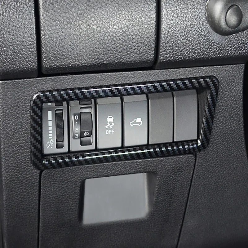 Car Accessories  For Isuzu D-MAX DMAX 2021 2022 ABS Carbon Center Console Window Switch Gear Armrest Box Panel Cover Trim