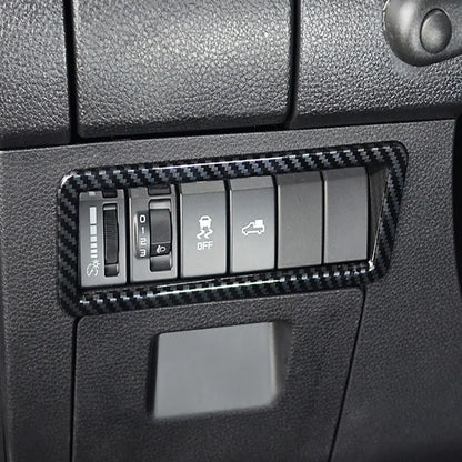 Car Accessories  For Isuzu D-MAX DMAX 2021 2022 ABS Carbon Center Console Window Switch Gear Armrest Box Panel Cover Trim