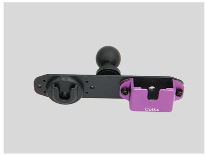 Bidirectional car radio holder, walkie talkie holder, motorcycle and bicycle holder accessories holder 1/4 ball joint accessory