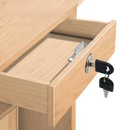 2/4 sets of furniture lock anti-theft locks suitable for bedside tables, wardrobes, drawers,  furniture hardware accessory locks
