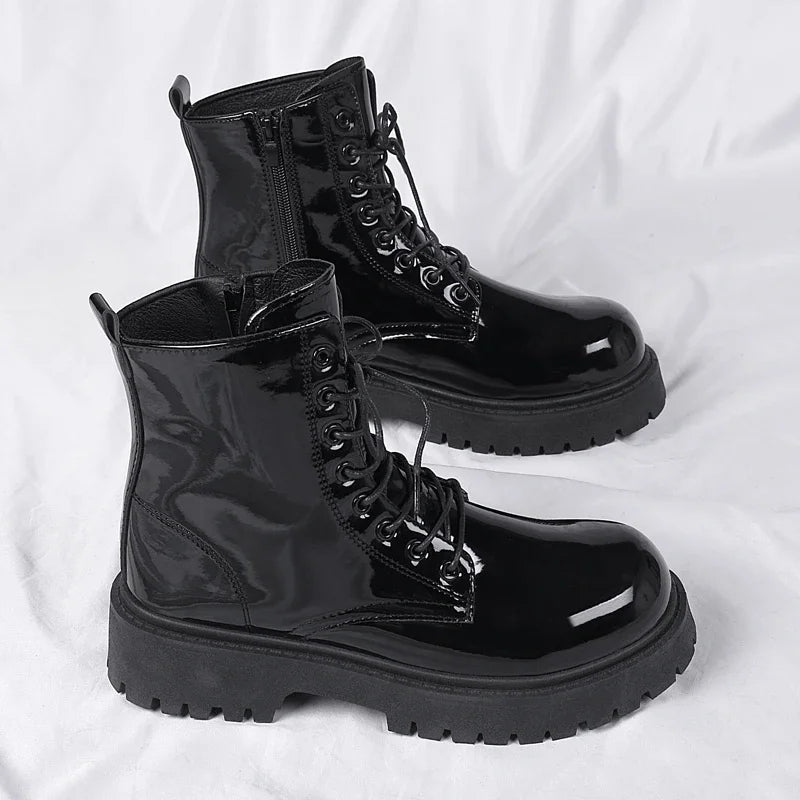 Combat Boots for Men Dress Boot Safety Shoes Mens Cowboy Boots Military Tactical Winter Autumn Men's Shoes Deals Casual Sneakers