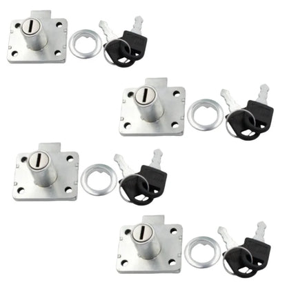 2/4 sets of furniture lock anti-theft locks suitable for bedside tables, wardrobes, drawers,  furniture hardware accessory locks