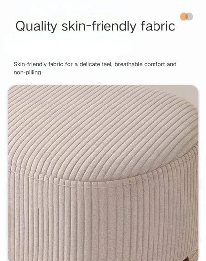 Household    Stool   Footstool   Wood Material   Living Room Furniture   Wooden Frame   Fabric