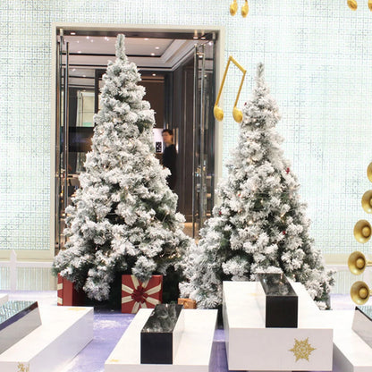 60cm70T White Xmas Tree Artificial Christmas Tree Flocking Snow Home Decor Festival Tree Christmas Supply Holiday nament