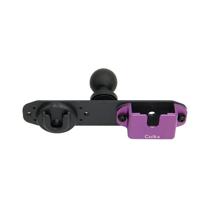 Bidirectional car radio holder, walkie talkie holder, motorcycle and bicycle holder accessories holder 1/4 ball joint accessory