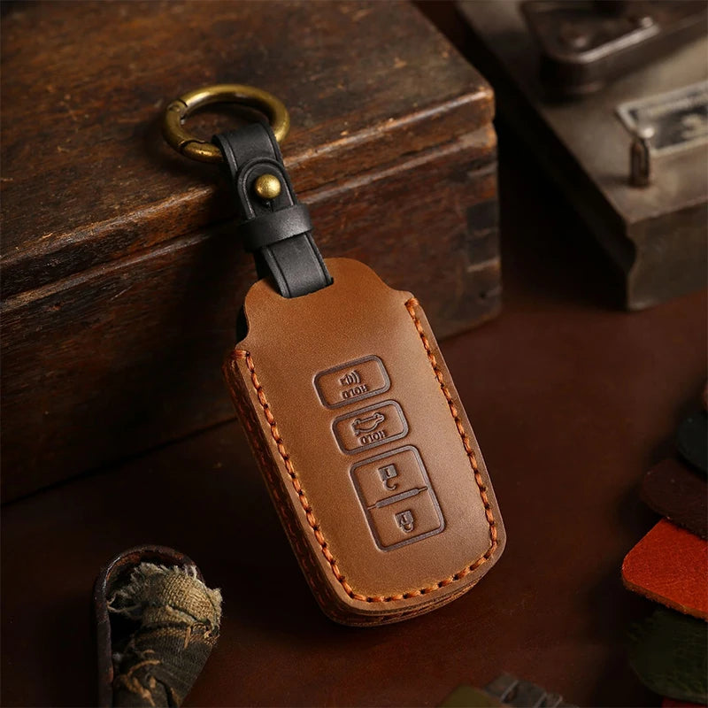 Car Key Case Cover Holder For Corolla Camry RAV4 Highlander Auris CHR Avalon Land Cruiser LC FJ Accessories