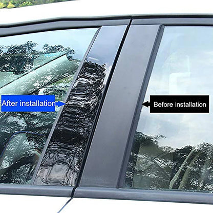 Car Accessories Fit For Hyundai Grandeur HG Hyundai Azera 2012 2013 2014-2017 Door Window Glossy Black Pillar Posts Cover Trim