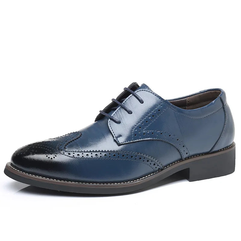 2023 Men Dress Shoes Comfortable Wear-resistant Formal Shoes Leather Luxury Fashion Groom Wedding Shoes Men Oxford Shoes Dress