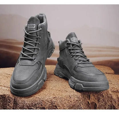 Men Shoes Four Seasons Short Boots New British Style Fashion Anti Slip Comfortable Mountaineering Boots Sports Casual Shoes