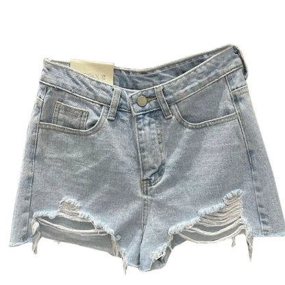 Korean A-Line Summer Denim Shorts