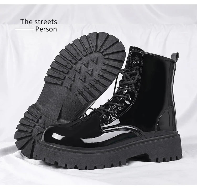 Combat Boots for Men Dress Boot Safety Shoes Mens Cowboy Boots Military Tactical Winter Autumn Men's Shoes Deals Casual Sneakers