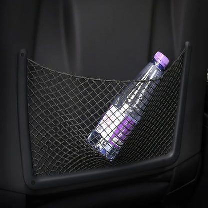 Car Interior Accessories For Audi A4 B8 A5 Q3 A3 A6 C7 Q5 B9 Q7 Rear Seat Back String Net Mesh Storage Pocket Auto Organizer