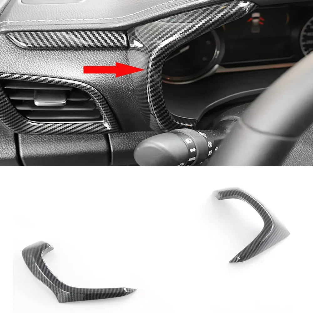 Car Accessories  For Isuzu D-MAX DMAX 2021 2022 ABS Carbon Center Console Window Switch Gear Armrest Box Panel Cover Trim