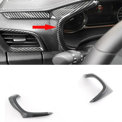 Car Accessories  For Isuzu D-MAX DMAX 2021 2022 ABS Carbon Center Console Window Switch Gear Armrest Box Panel Cover Trim