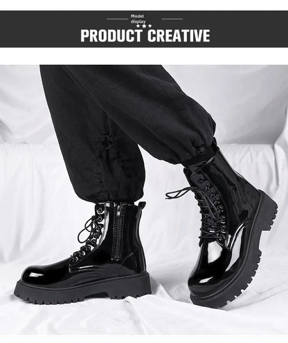 Combat Boots for Men Dress Boot Safety Shoes Mens Cowboy Boots Military Tactical Winter Autumn Men's Shoes Deals Casual Sneakers