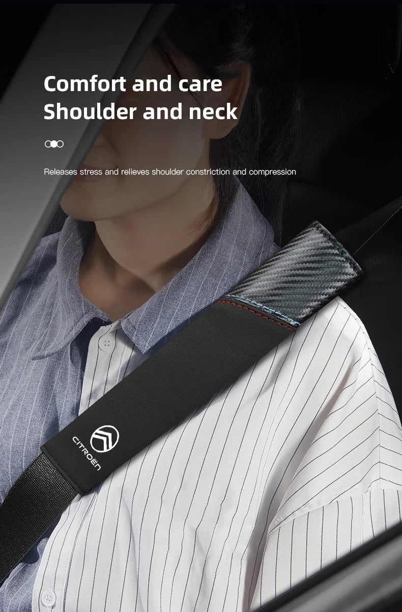 Car Seat Belt Protective Shoulder Cover Auto Accessories For Citroen C1 DS3 C2 C3 Vts C4 Saxo C4L C5 C6 C8 Xsara C3-XR Picasso