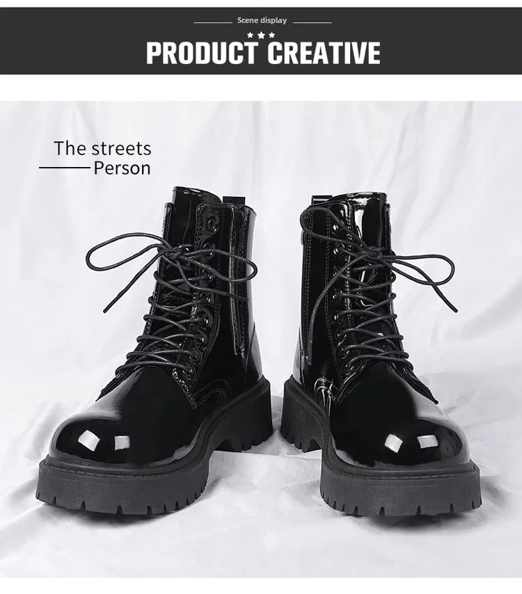 Combat Boots for Men Dress Boot Safety Shoes Mens Cowboy Boots Military Tactical Winter Autumn Men's Shoes Deals Casual Sneakers