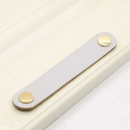 Furniture Modern Style Kitchen Wardrobe Cabinet Environmentally Soft Door Pulls Furniture Knobs Drawer Handle Leather Handle