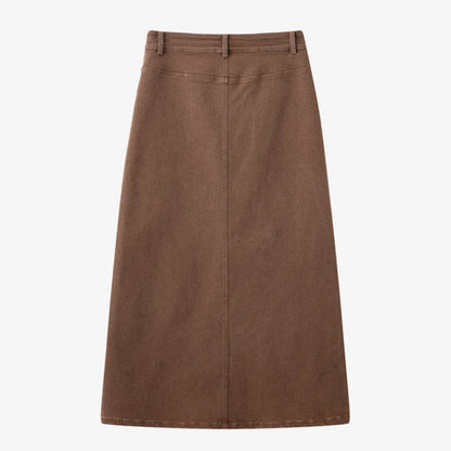 AS 2025 woman Elastic denim skirt fashion lady wear denim fabric with stretch (waist wide can be Stretch to 2-3cm)
