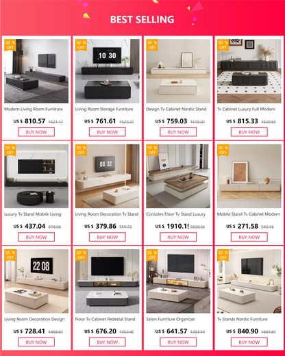 Modern Tv Furniture Living Room Luxury Cabinet Decoration Stand Design Organizer Mueble Para Televisor Storage Corner Console