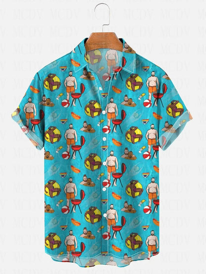 Bear Pride Flag Printed Shirt Hawaiian Shirts Summer Women For Men Tops
