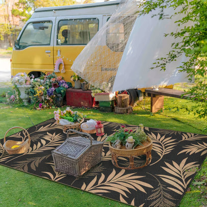 Outdoor Rug  Waterproof for Patios Clearance Reversible Camping Rug Carpet Large Area Rugs Mats for Balcony Porch Beach Picnic