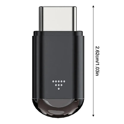 Type-C Smartphone Infrared Transmitter Adapter, Smart App Control for TV and Other Devices with Infrared Remote Functionality
