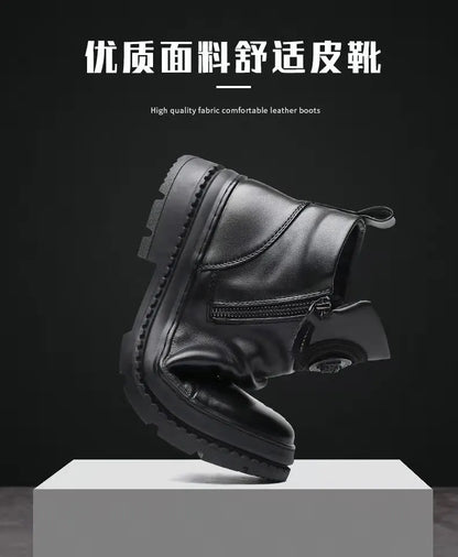 Chelsea Boots for Men Business Office Formal Dress Shoes Men Casual High-top Ankle Boots Men Platform Boots