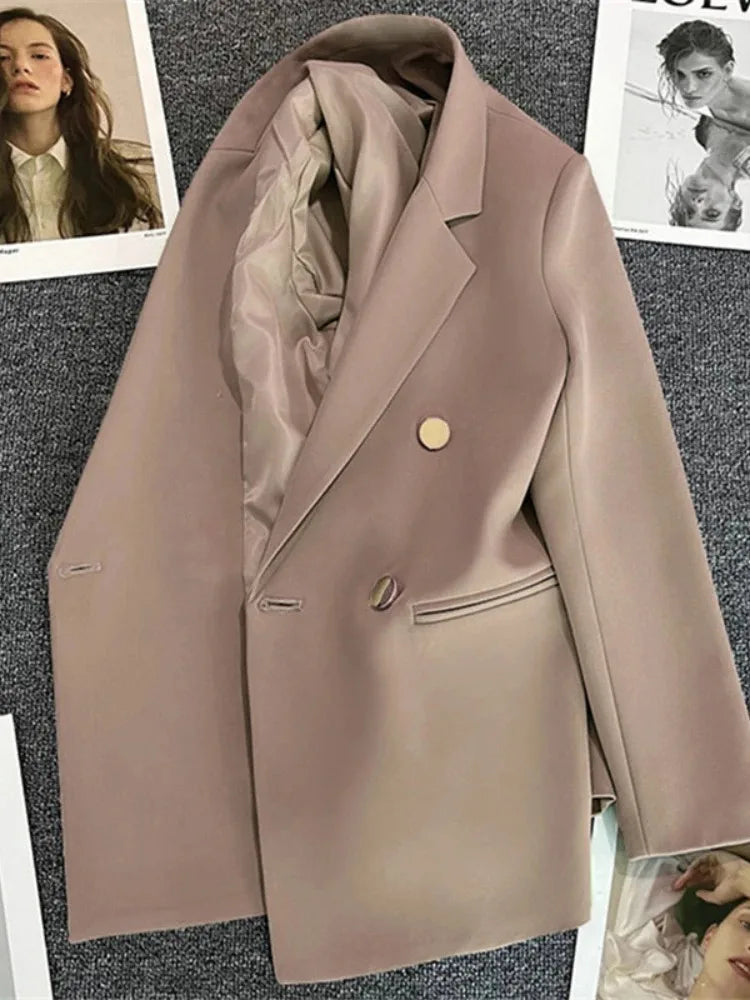 Elegant Korean Fashion Blazer - Luxury Casual Sports Jacket for Spring & Fall