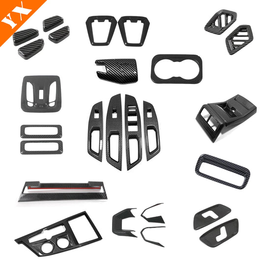 For Changan UNIV Accessories 2023-2025 Carbon Look Trim Car Interior Accessories Decoration Protector Anti Scratch Sticker Cover
