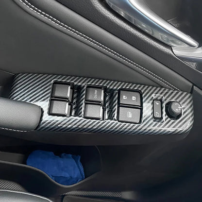 Car Accessories  For Isuzu D-MAX DMAX 2021 2022 ABS Carbon Center Console Window Switch Gear Armrest Box Panel Cover Trim