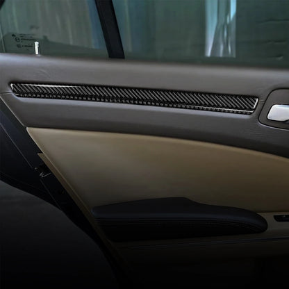 Car Front Rear Doors Decor Trim Decals for 2011-2023 Chrysler 300 Accessories Carbon Fiber Interior Stickers