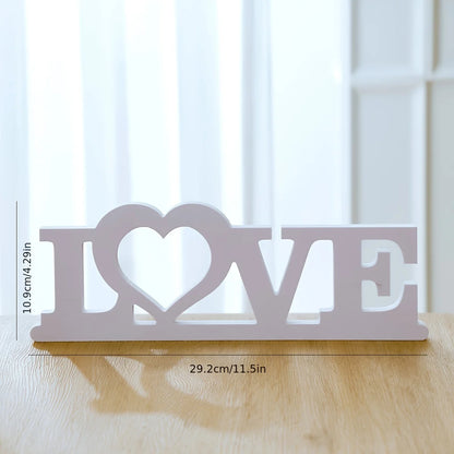 1pc HOME LOVE Logo White Home Design Art Deco Ornament