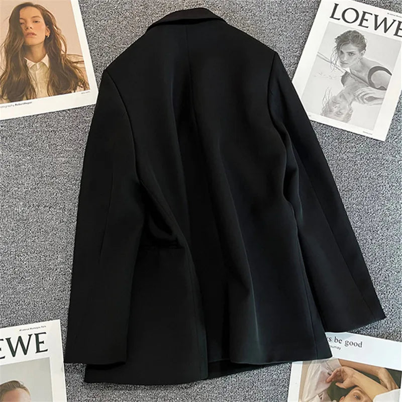 Elegant Korean Fashion Blazer - Luxury Casual Sports Jacket for Spring & Fall