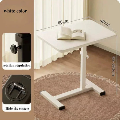 Mobile Bedside Table Household Office Desk Bedroom Folding Tables Student Dormitory Elevating Computer Desk Movable Workbench