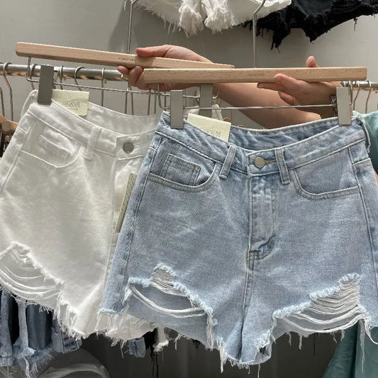 Korean A-Line Summer Denim Shorts