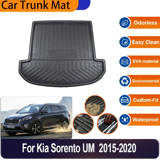 For Kia Sorento UM MK3 KX4 Accessories 2015 2016 2017 2018 2019 2020 Car Trunk Pads Cargo Liner Anti Dirty Mat Auto Accessories