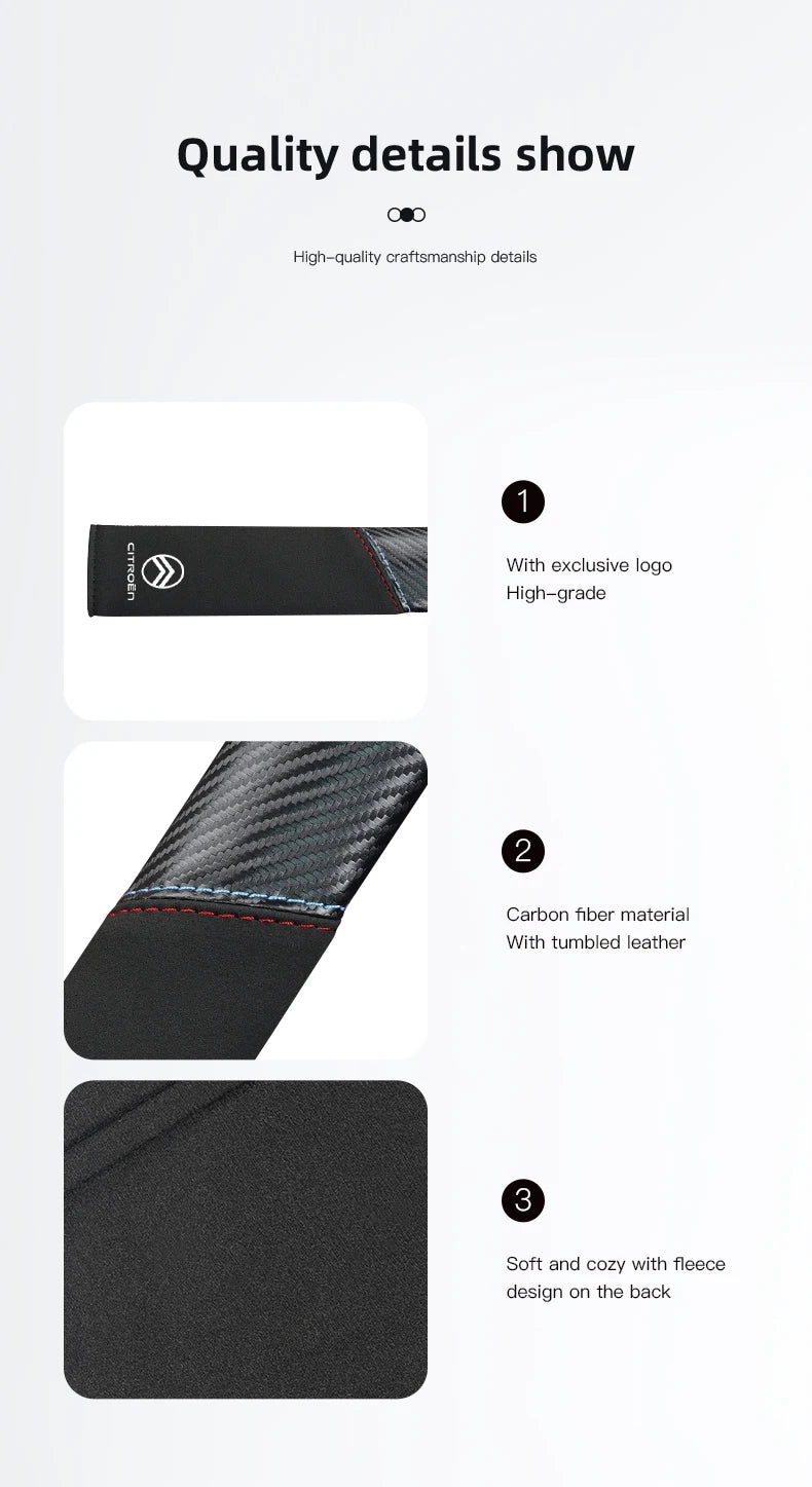 Car Seat Belt Protective Shoulder Cover Auto Accessories For Citroen C1 DS3 C2 C3 Vts C4 Saxo C4L C5 C6 C8 Xsara C3-XR Picasso