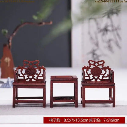 Miniature Antique Furniture Mini Table Models Chinese Handicrafts Doll Houses TV Movie Photographed Scene Retro Furniture Props